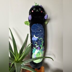 Mewaii Long Black Cat Plush Body Pillow Cute Stuffed Animals 26 inches
